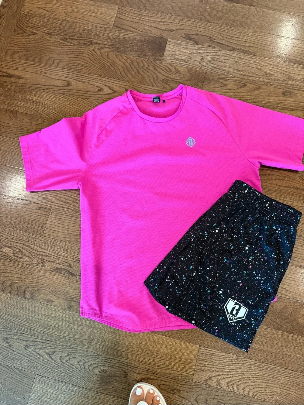Baseball 101 Athletic Matching Set - Crew Tee & Speckle Shorts